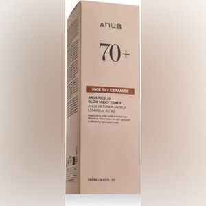 1️⃣ Anua Rice 70 Glow Milky Toner (250 mL / 8.45 fl oz)